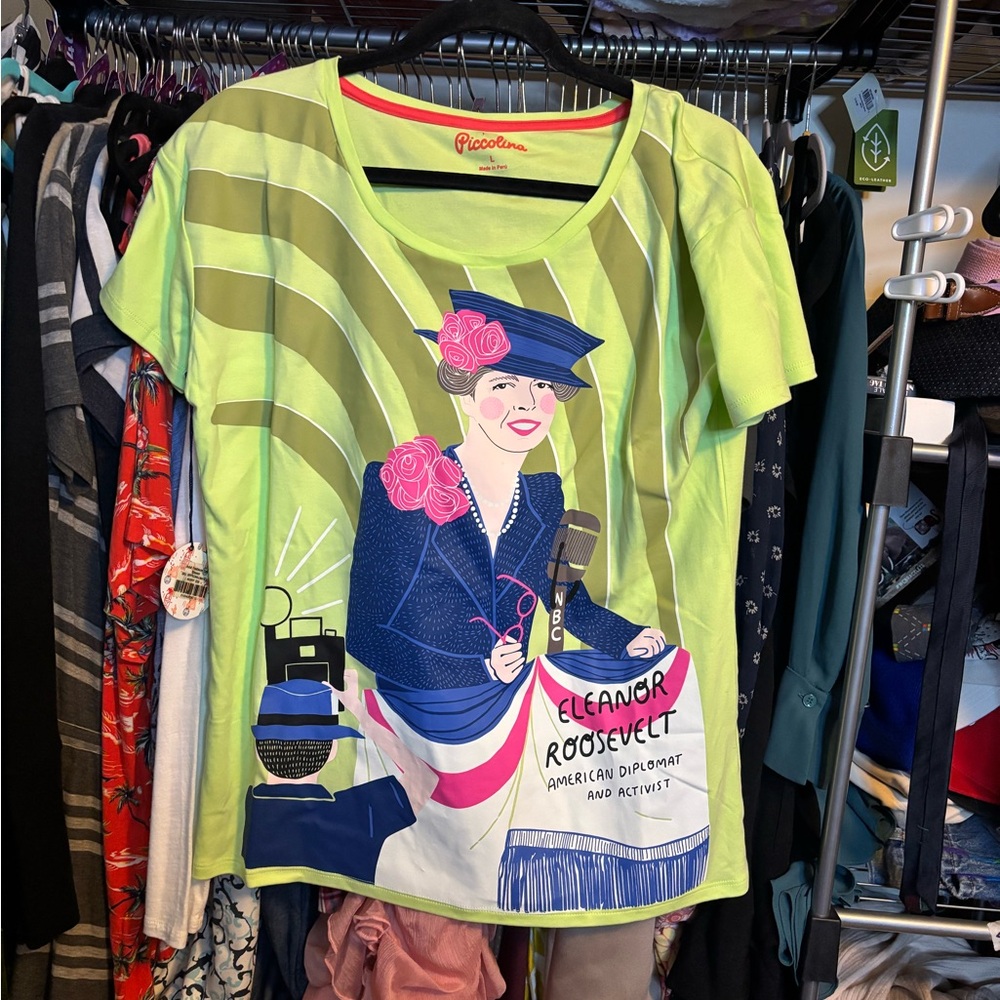 Piccolina Women's Trailblazer Eleanor Roosevelt Graphic Tee - flaw